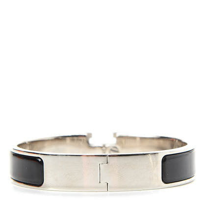 Hermes Enamel Narrow Clic Clac H Bracelet PM Black 3 of 6