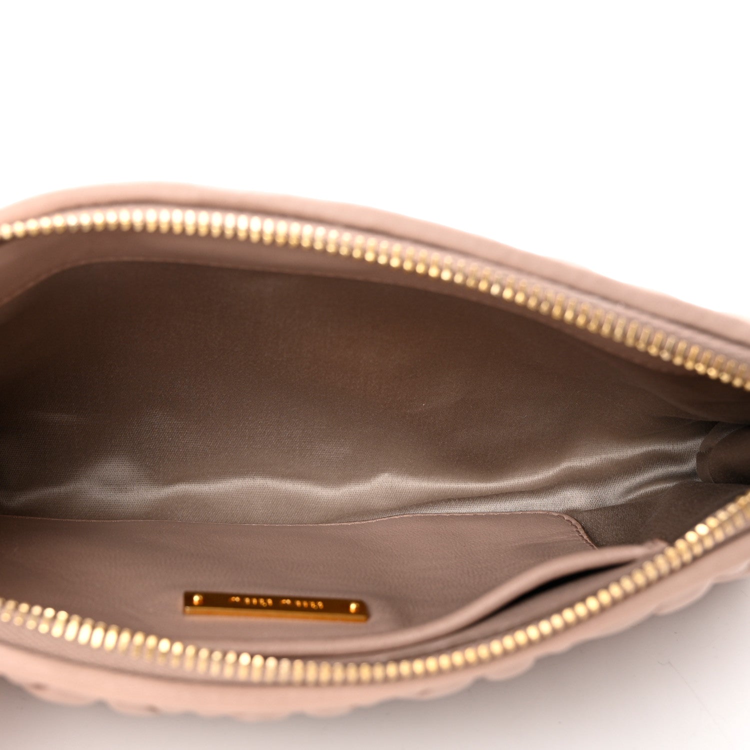 Miu Miu Nappa Matelasse Wristlet Cammeo 5 of 6
