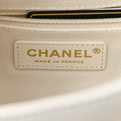 Chanel Caviar Quilted Small Business Affinity Flap White 6 of 10