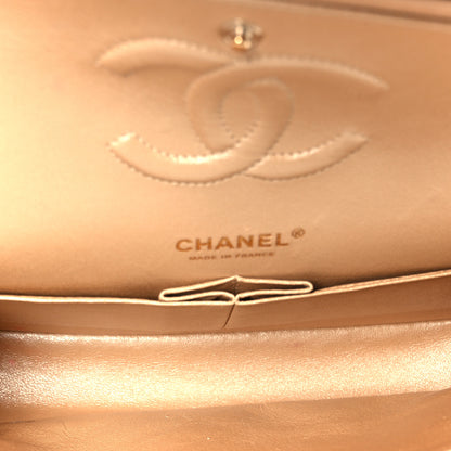 Chanel Iridescent Caviar Quilted Medium Double Flap Beige 5 of 12