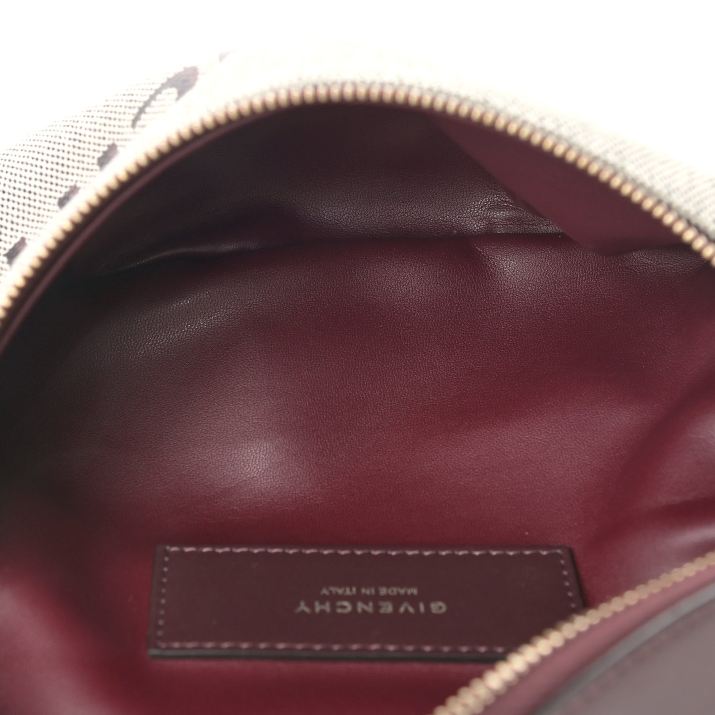 Canvas Logo Bond Belt Bag Aubergine