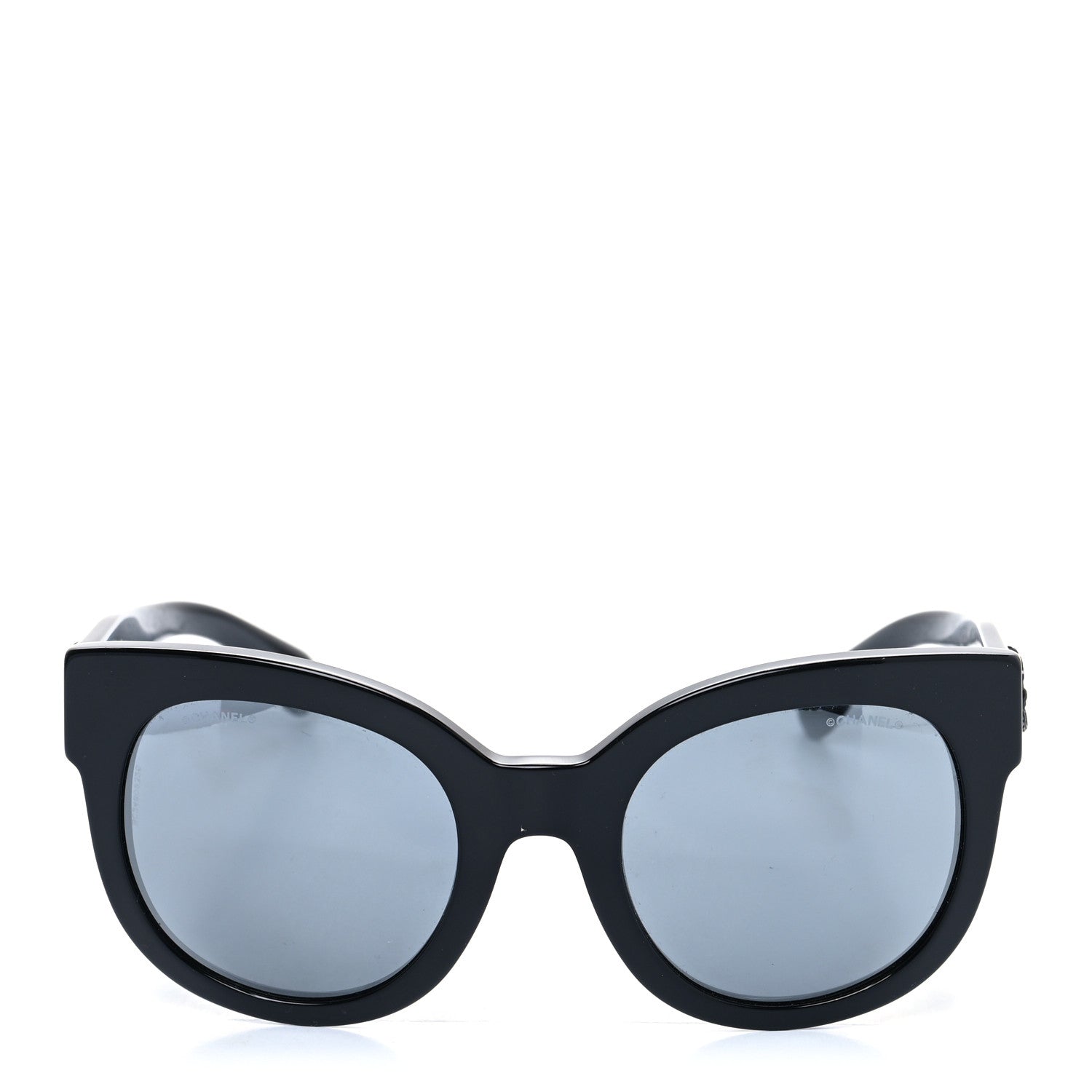 Chanel Acetate Butterfly Signature CC Sunglasses 5358 Black 2 of 8