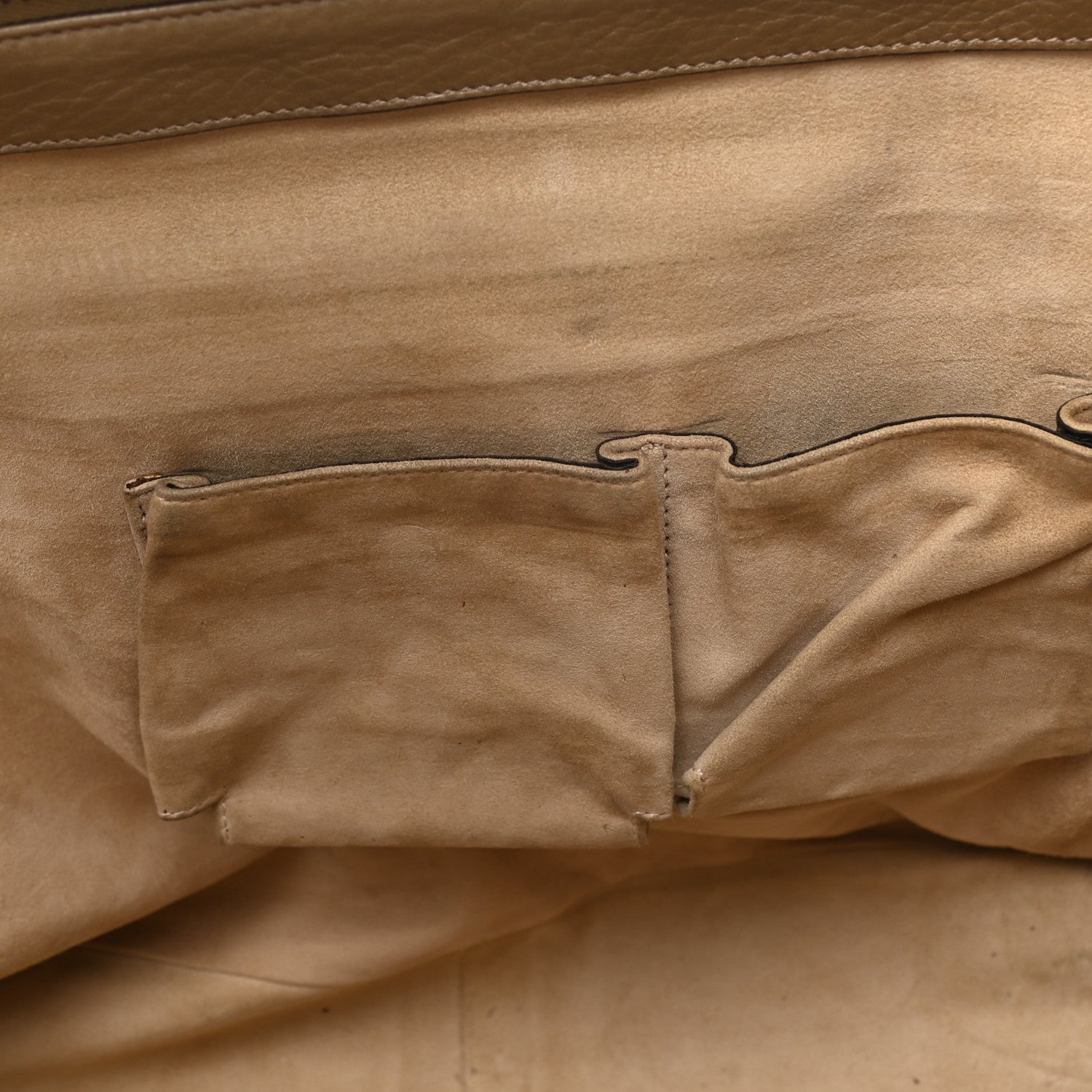 Gucci Metallic Pebbled Calfskin Medium 1973 Top Handle Satchel Golden Beige 8 of 18
