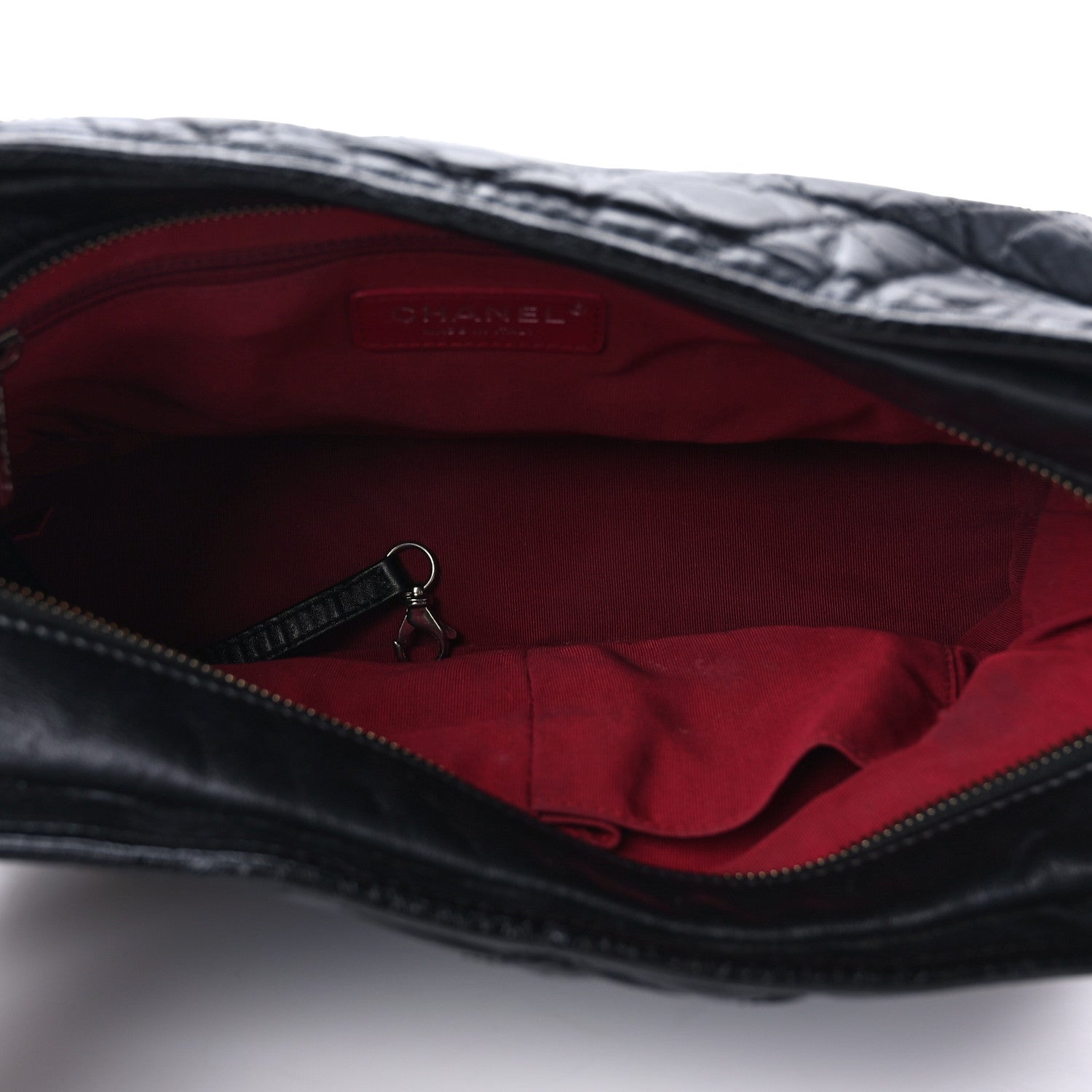 Chanel Aged Calfskin Quilted Medium Gabrielle Hobo Black 5 of 9