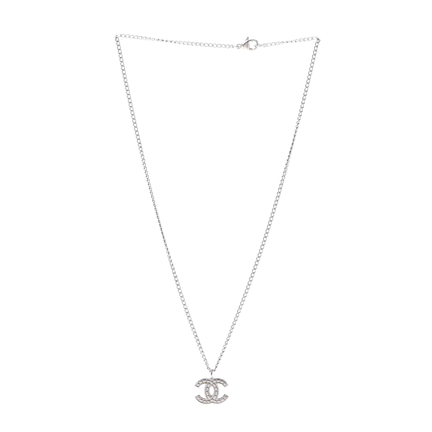 CC Pendant Necklace Silver