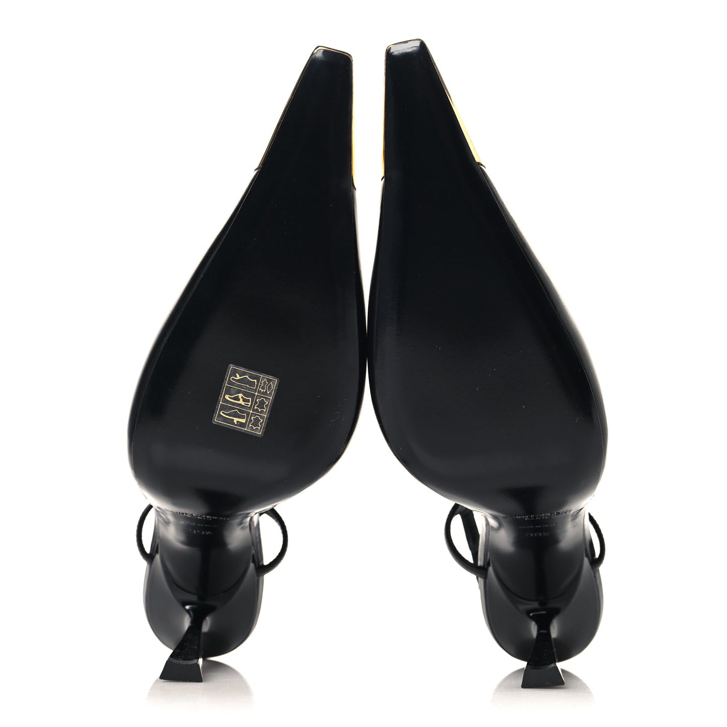 Smooth Calfskin Jeanne 110 Slingback Pumps 39.5 Black