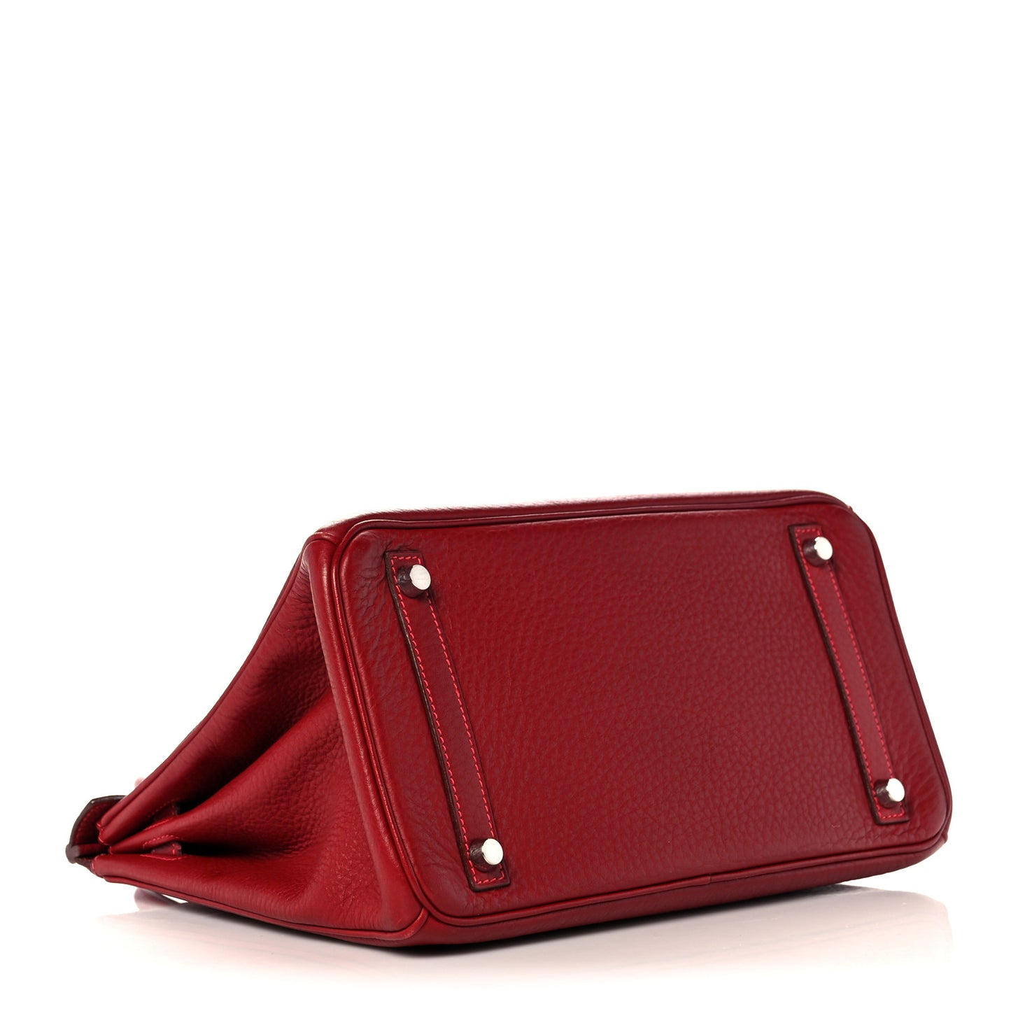 Taurillon Clemence Birkin 30 Rouge Vif