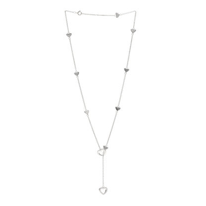 Tiffany Sterling Silver Heart Lariat Necklace 3 of 4