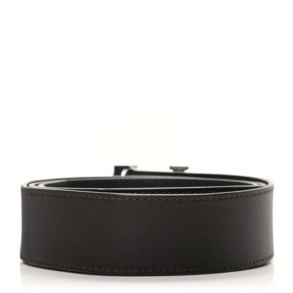 Louis Vuitton Calfskin 40mm LV Initiales Belt 100 40 Dark Brown Black 2 of 3