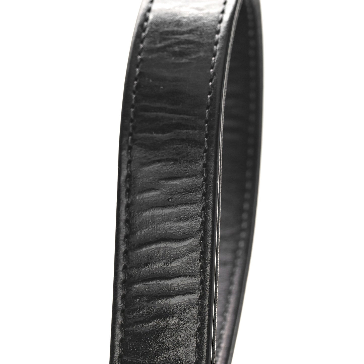 Glazed Calfskin Medium Boy Flap Black
