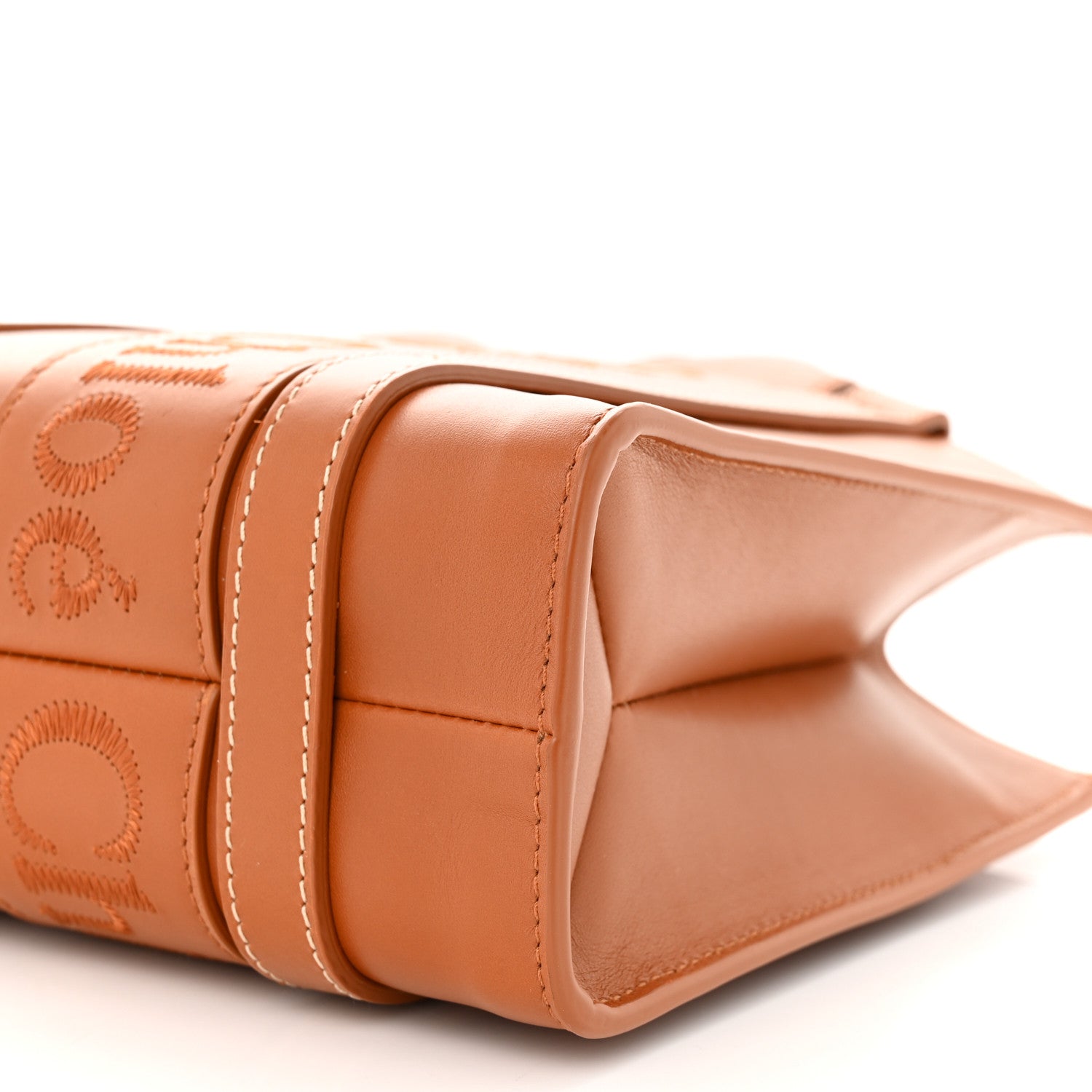 Chloe Calfskin Small Woody Tote Caramel 10 of 12