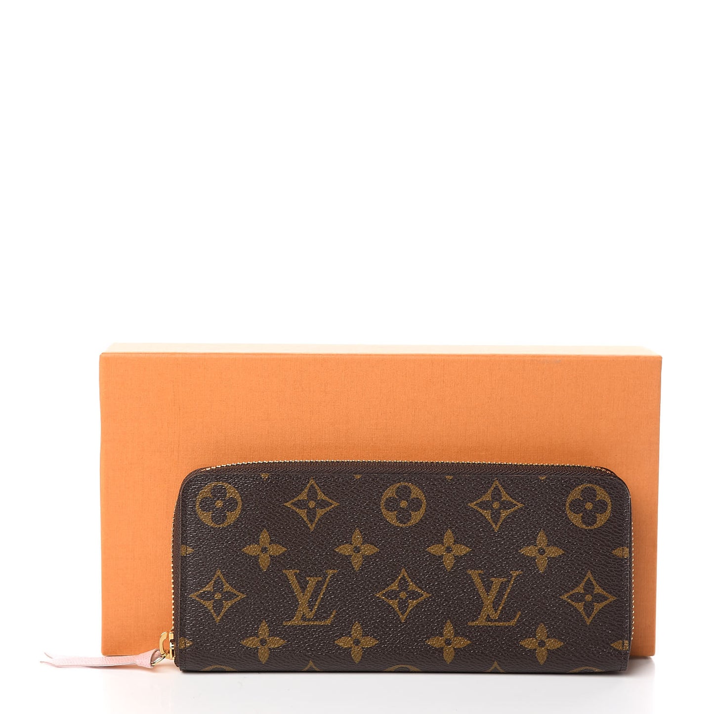 Monogram Clemence Wallet Rose Ballerine