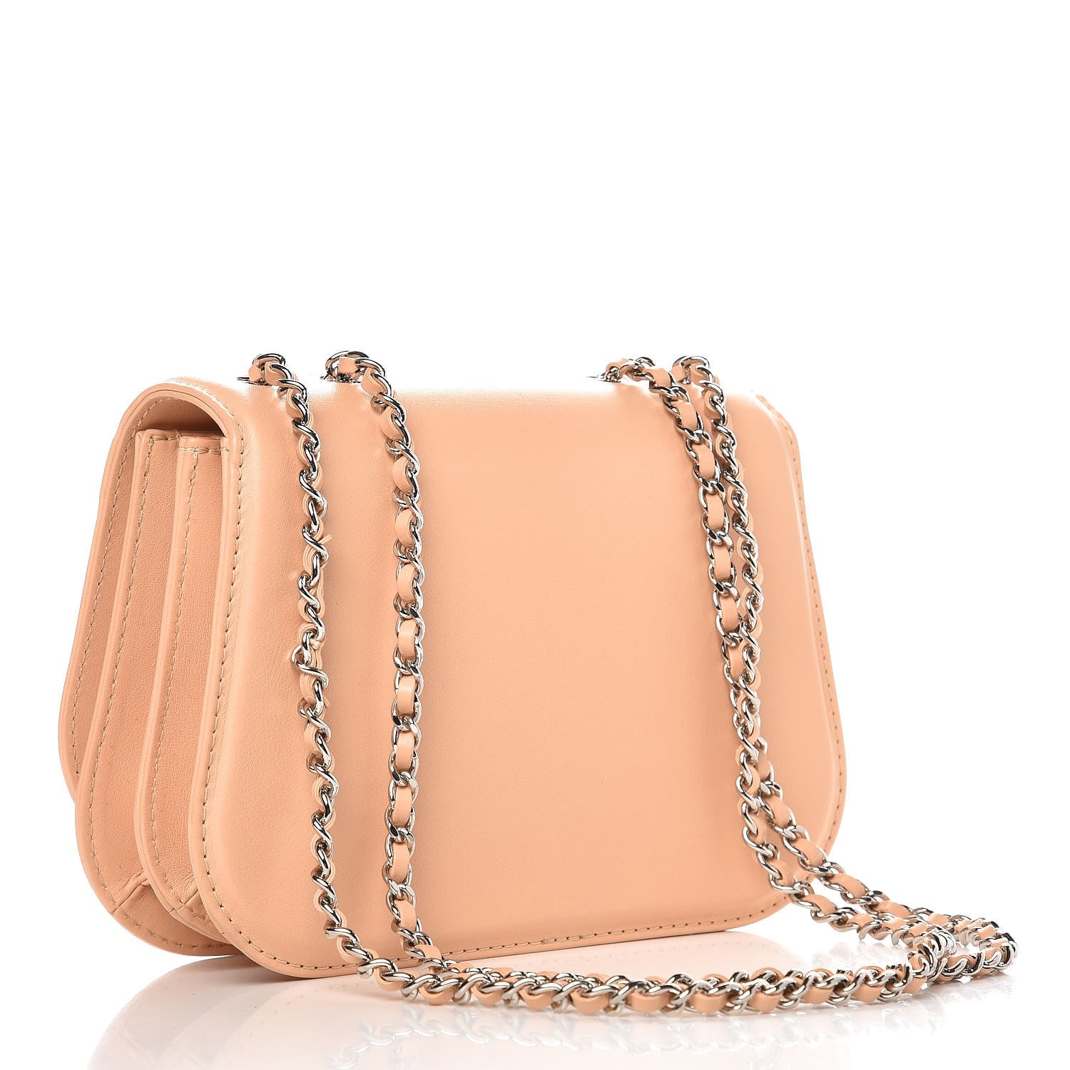 Chanel Calfskin Braided Small Chic Flap Light Beige 3 of 7