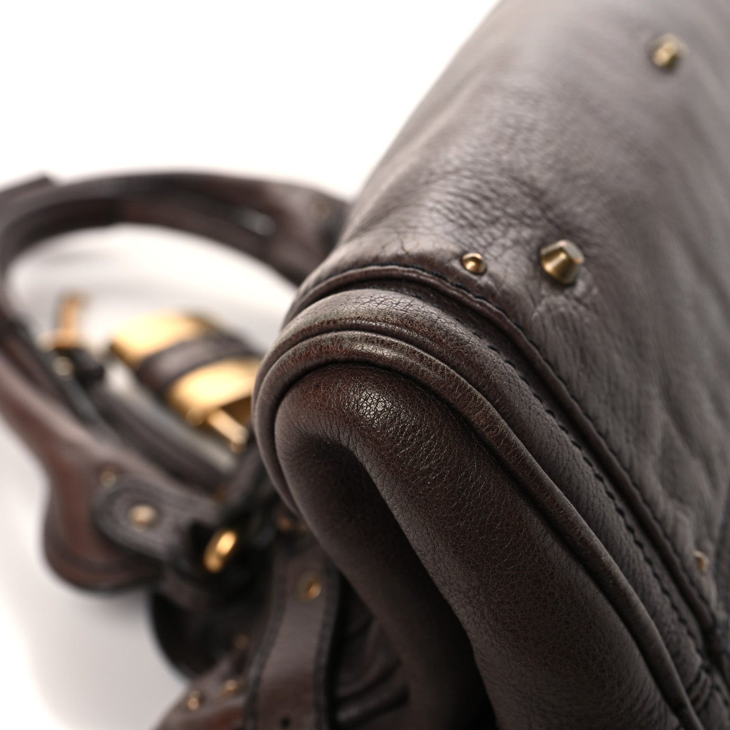 Chloe Calfskin Medium Paddington Satchel Chocolate 9 of 13