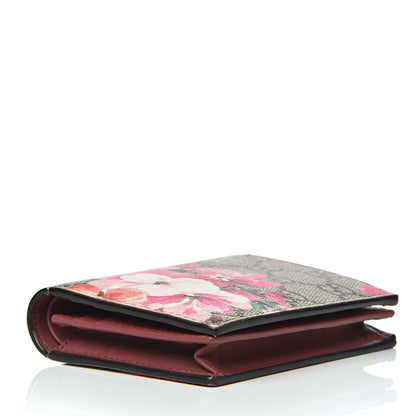 Gucci GG Supreme Monogram Blooms Card Case Beige Multicolor Dry Rose 4 of 8