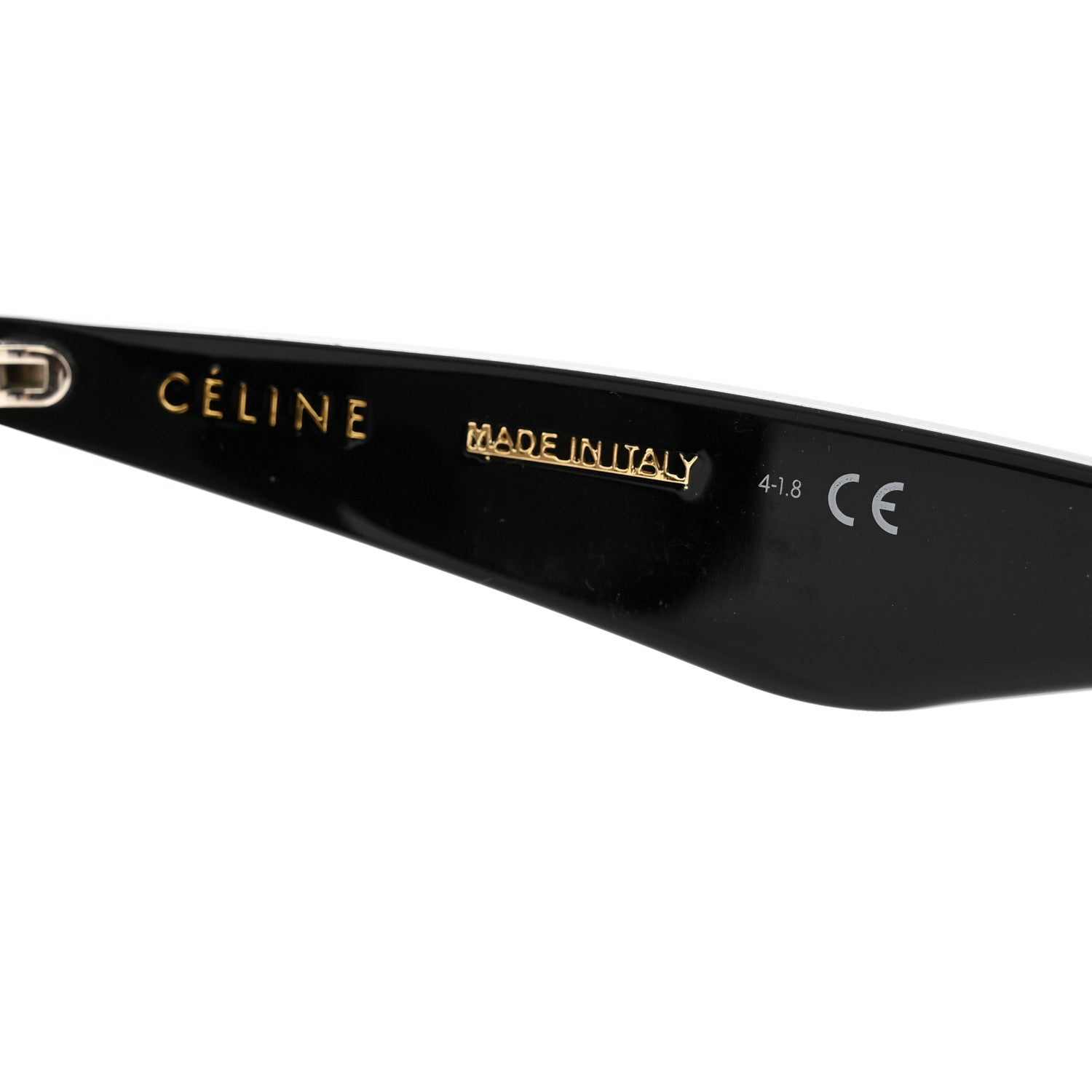 Celine Acetate Cat Eye Sunglasses CL400191 Black 5 of 7