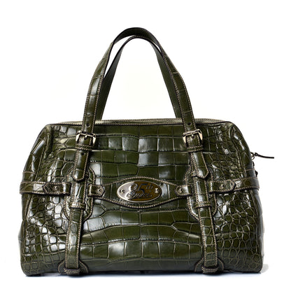 Gucci Crocodile 85th Anniversary Boston Bag Green 1 of 4