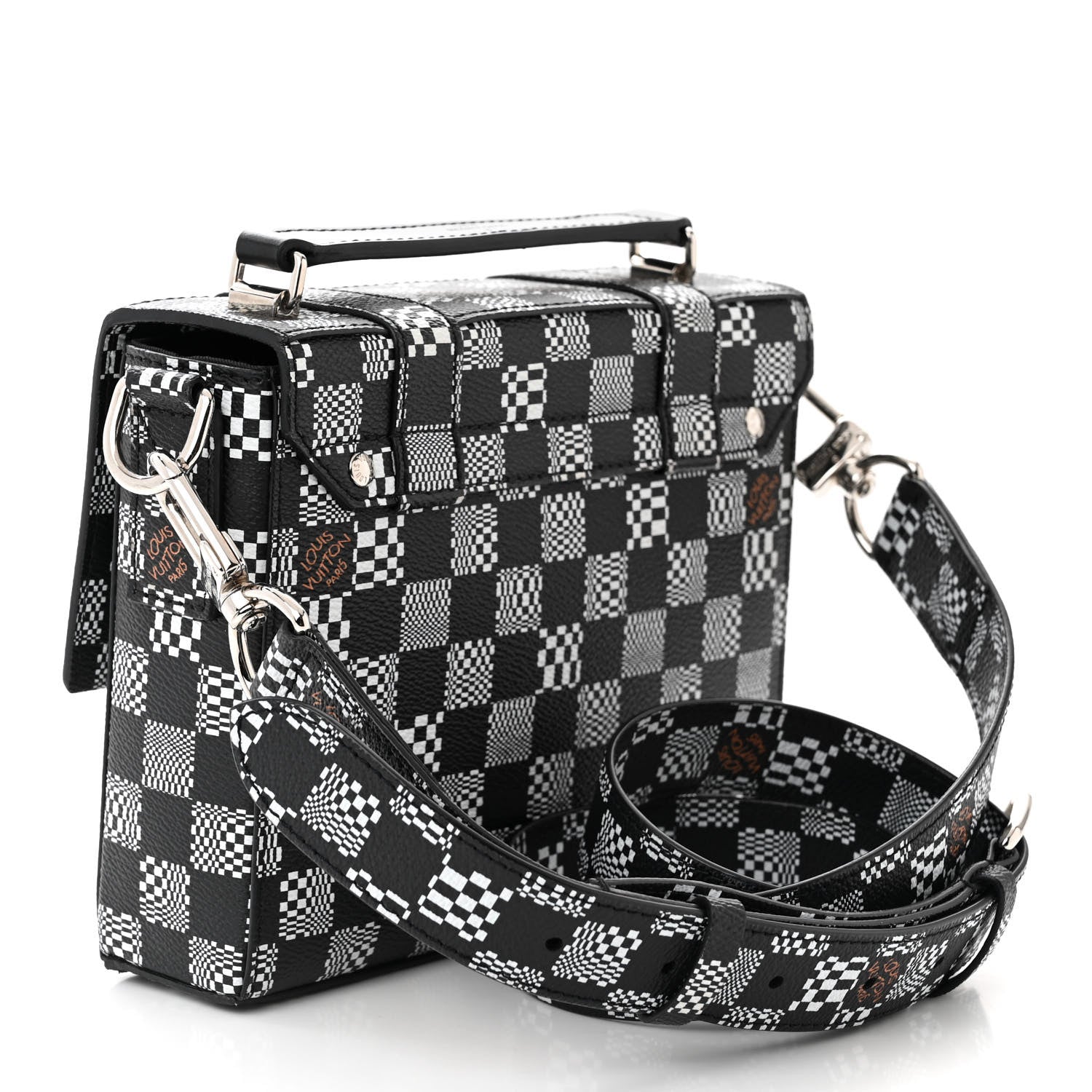 Louis Vuitton Damier Distorted Flap Soft Trunk Messenger 3 of 11