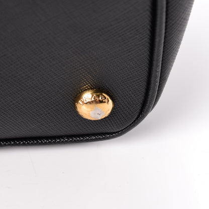Prada Saffiano Medium Galleria Double Zip Tote Black 22 of 29