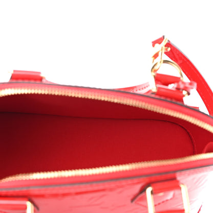 Louis Vuitton Vernis Alma BB Cherry 5 of 9