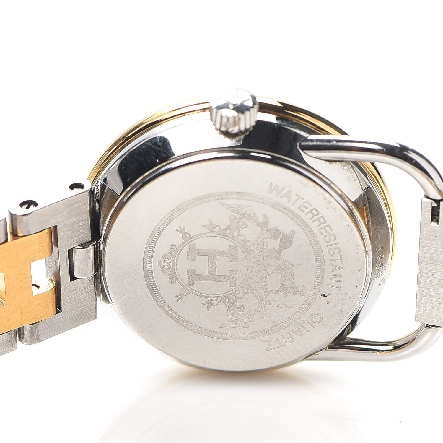 Hermes Stainless Steel 25mm Arceau Clipper Quartz Watch Gold 4 of 6