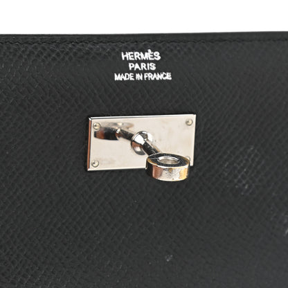 Hermes Epsom Medium Kelly Wallet Black 6 of 10