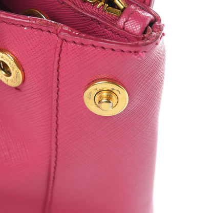 Prada Saffiano Lux Small Galleria Double Zip Tote Fuxia 22 of 26