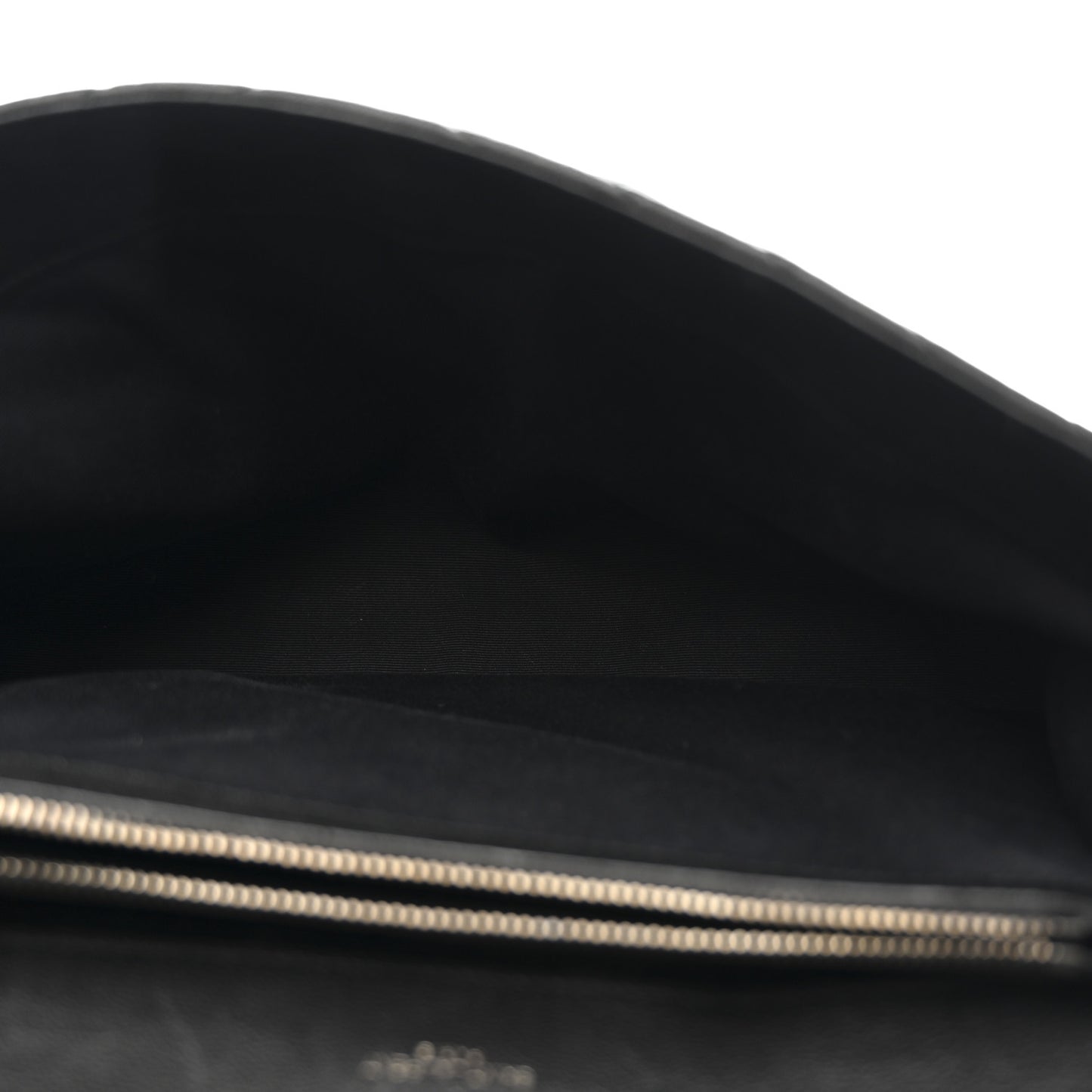 Sheepskin Matelasse Chevron Monogram Large College Satchel Black