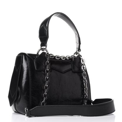 Givenchy Creased Patent Calfskin Small ID Flap Black 2 of 3