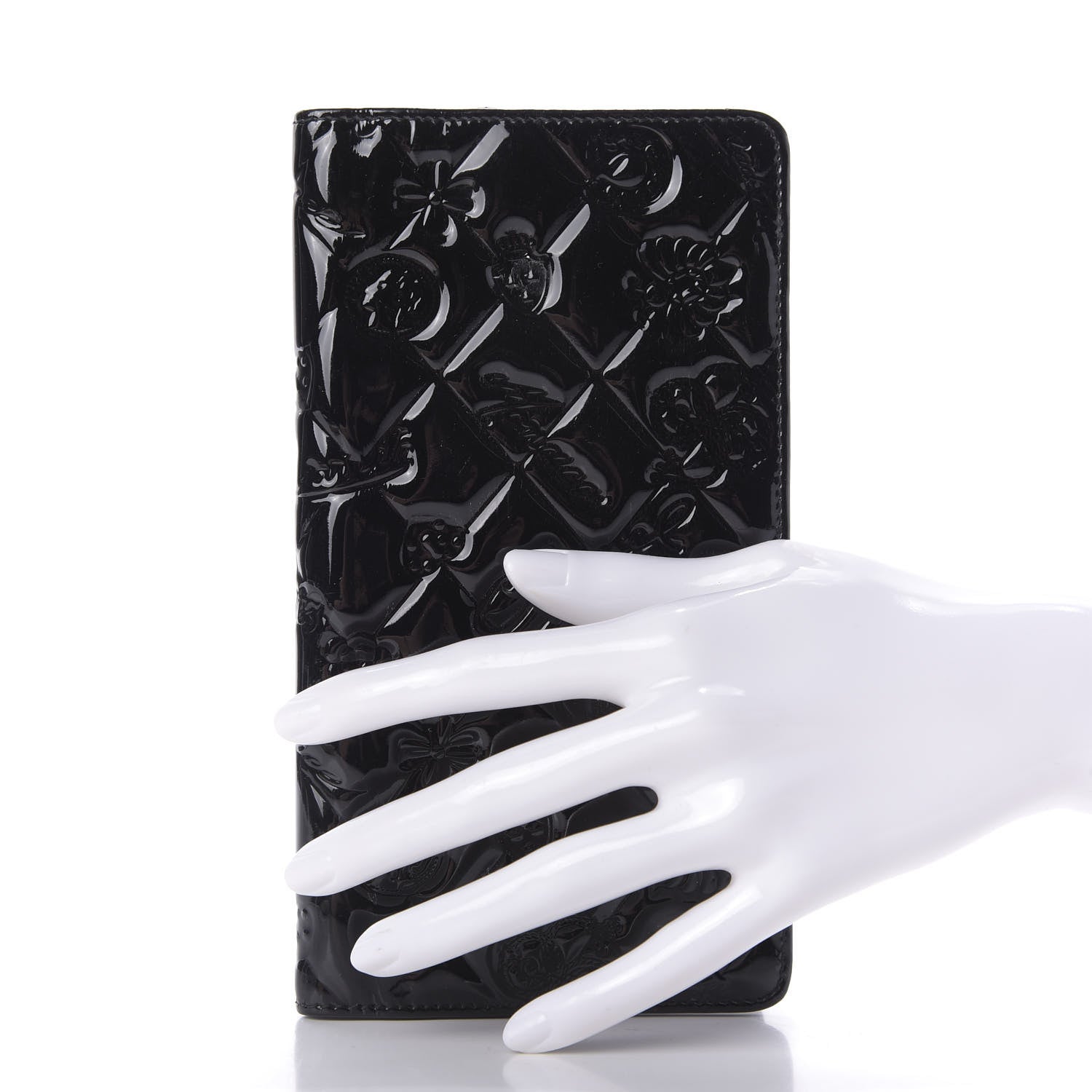 Chanel Patent Calfskin Lucky Symbols Agenda Cover Black 2 of 10