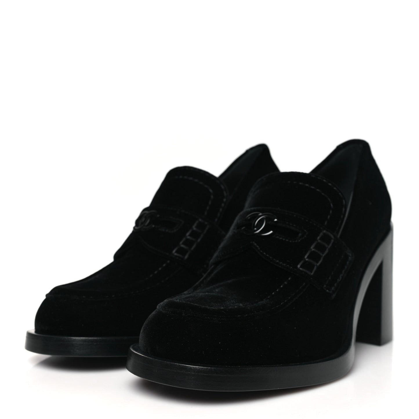 Velvet CC Mocassin Pumps 40 Black