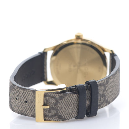 Gucci Stainless Steel Canvas 38mm G-Timeless GG Supreme Bosco Quartz Watch Brown 3 of 4