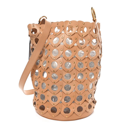 Saint Laurent Vegetable Tanned Calfskin Studded Seau Coeur Bucket Bag Vintage Brown 1 of 10