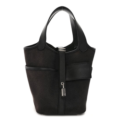 Hermes Toile Goeland Swift Cargo Picotin Lock 18 Black 1 of 10