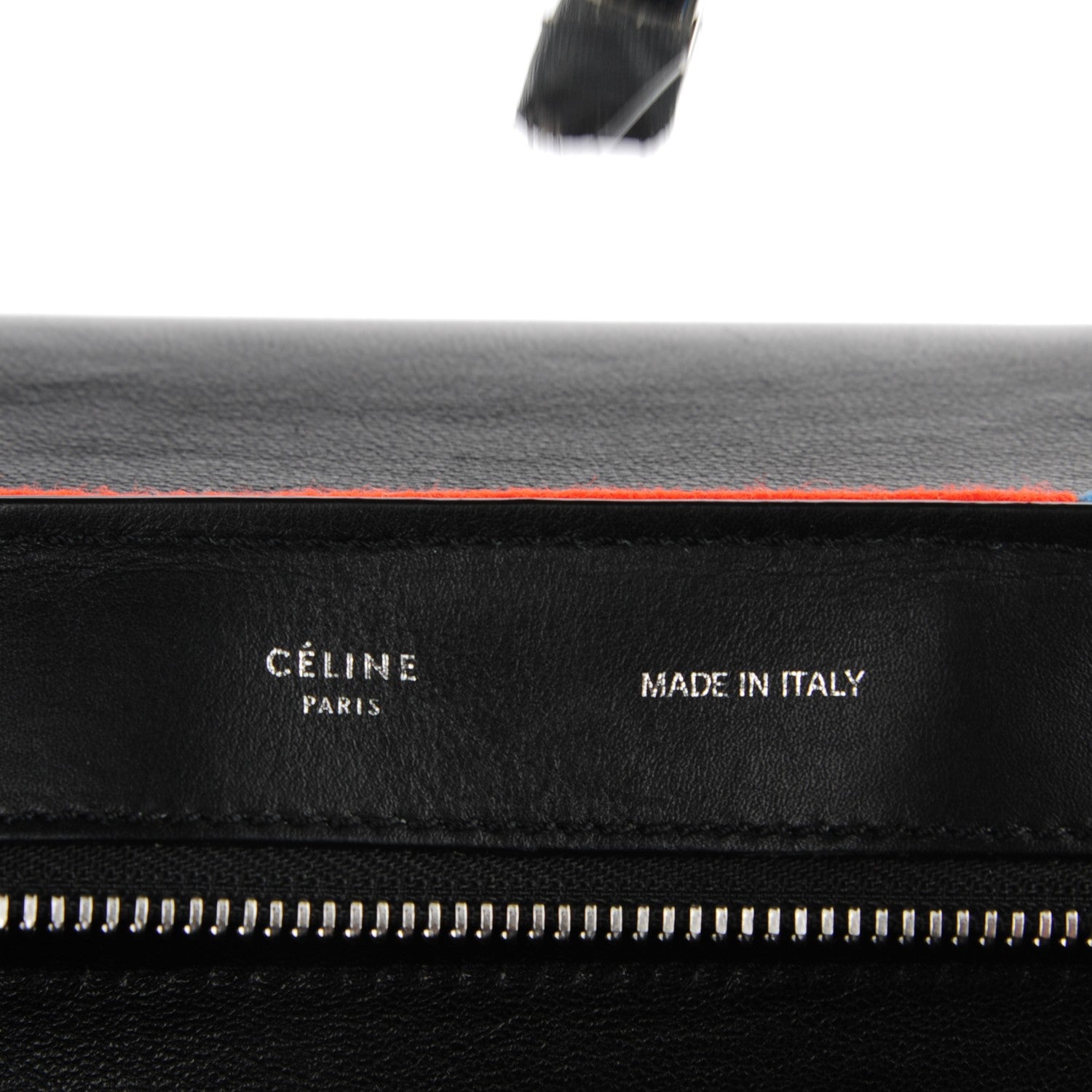 Celine Calfskin Wool Medium Trapeze Multicolor 5 of 7