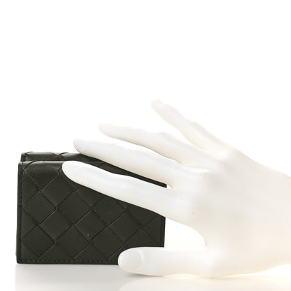 Bottega Veneta Nappa Maxi Intrecciato Tri-Fold Wallet Inkwell 2 of 9