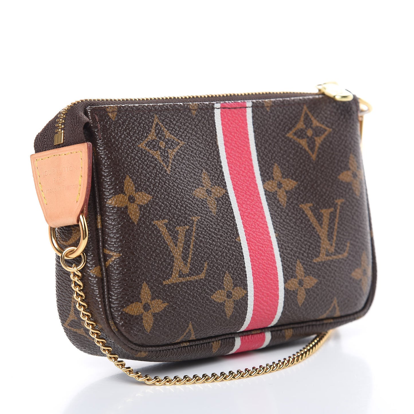 Monogram My LV Heritage Mini Pochette Accessories White Fuchsia