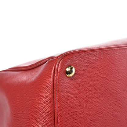Prada Saffiano Large Galleria Double Zip Tote Fuoco 10 of 18