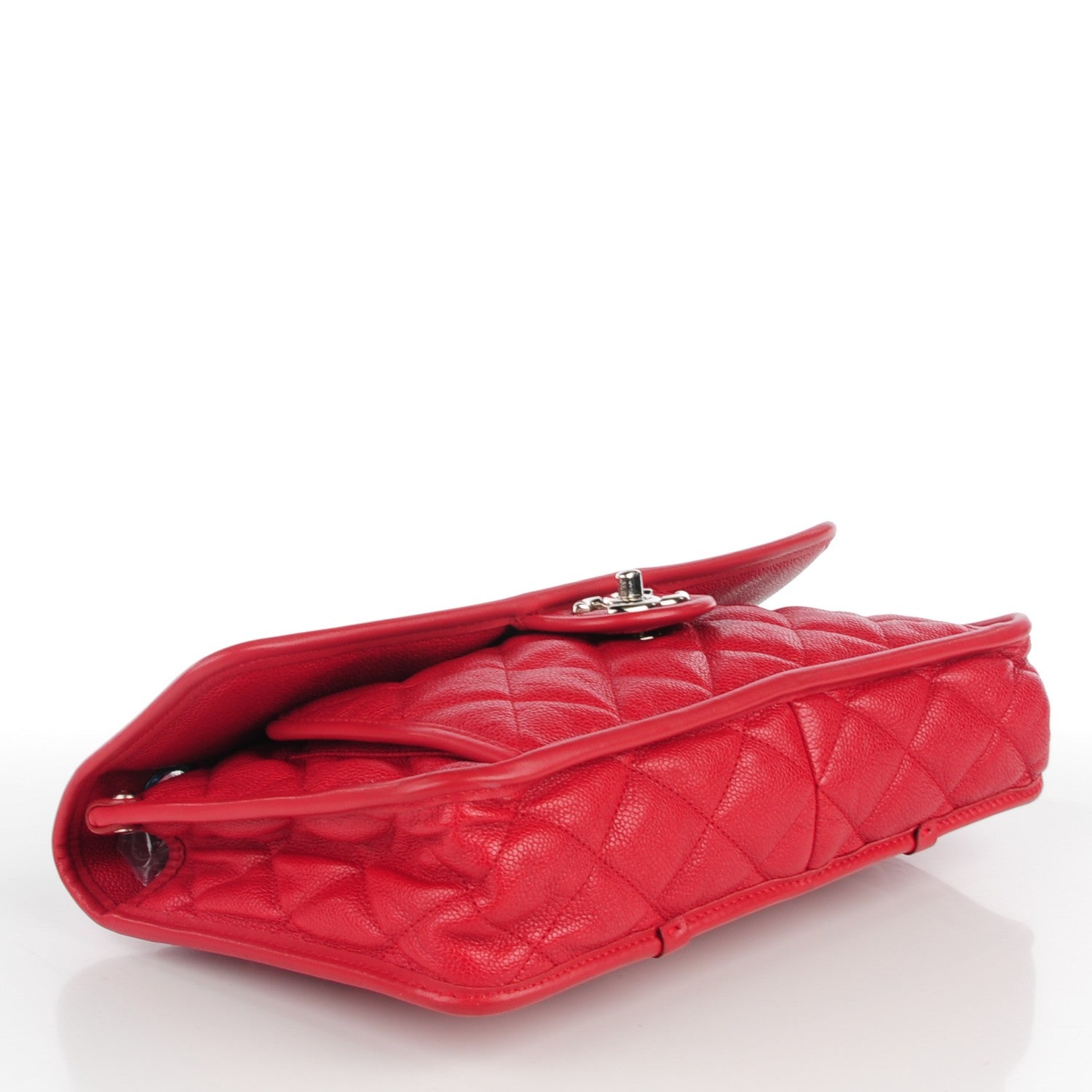 Chanel Caviar French Riviera Large Flap Red 4 of 9