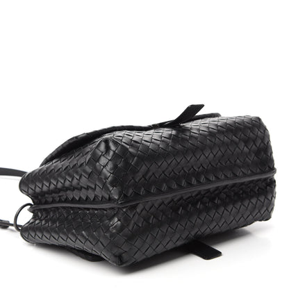 Bottega Veneta Nappa Intrecciato Flap Shoulder Bag Black 4 of 12