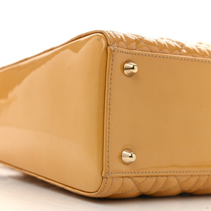 Christian Dior Patent Cannage Large Lady Dior Yellow 9 of 15