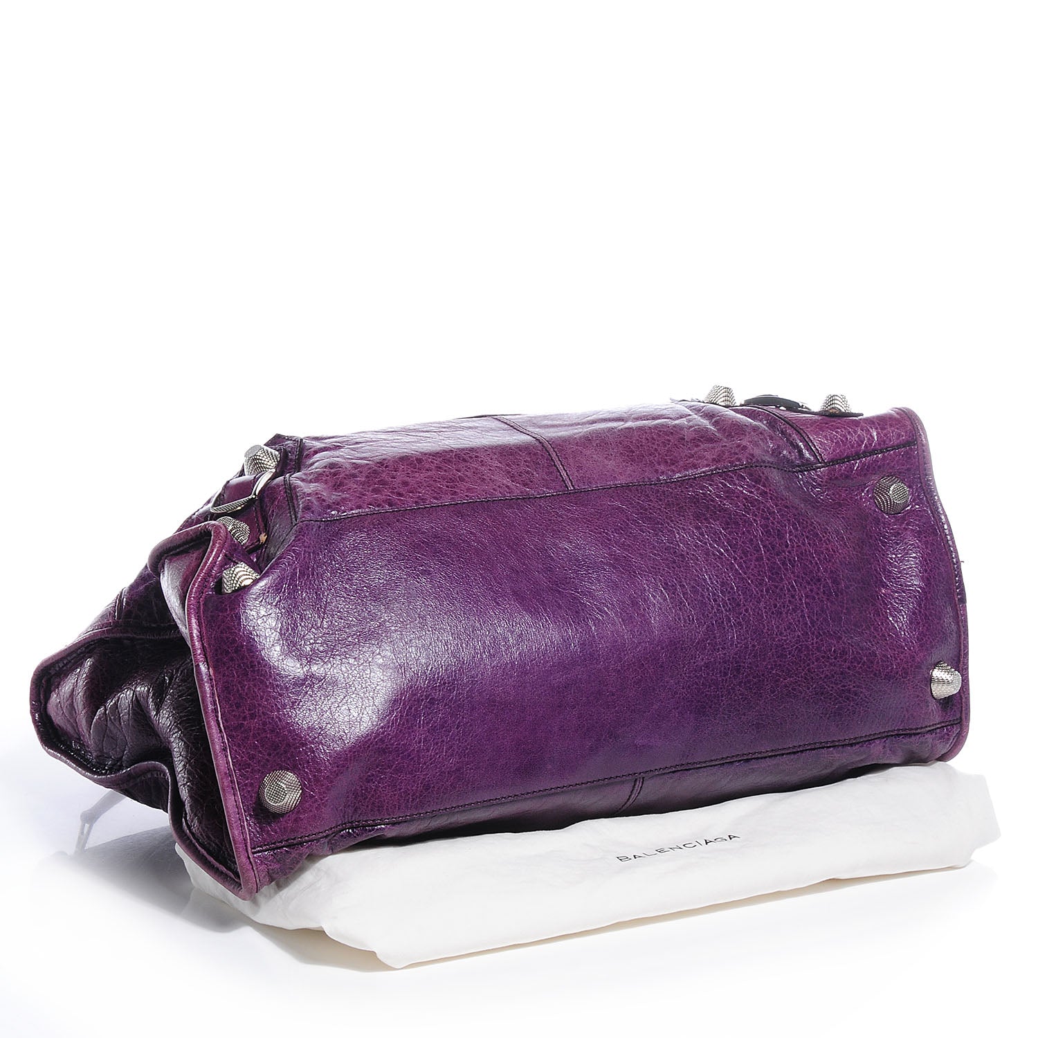 Balenciaga Agneau Giant 21 Silver Hardware Work Raisin 6 of 12