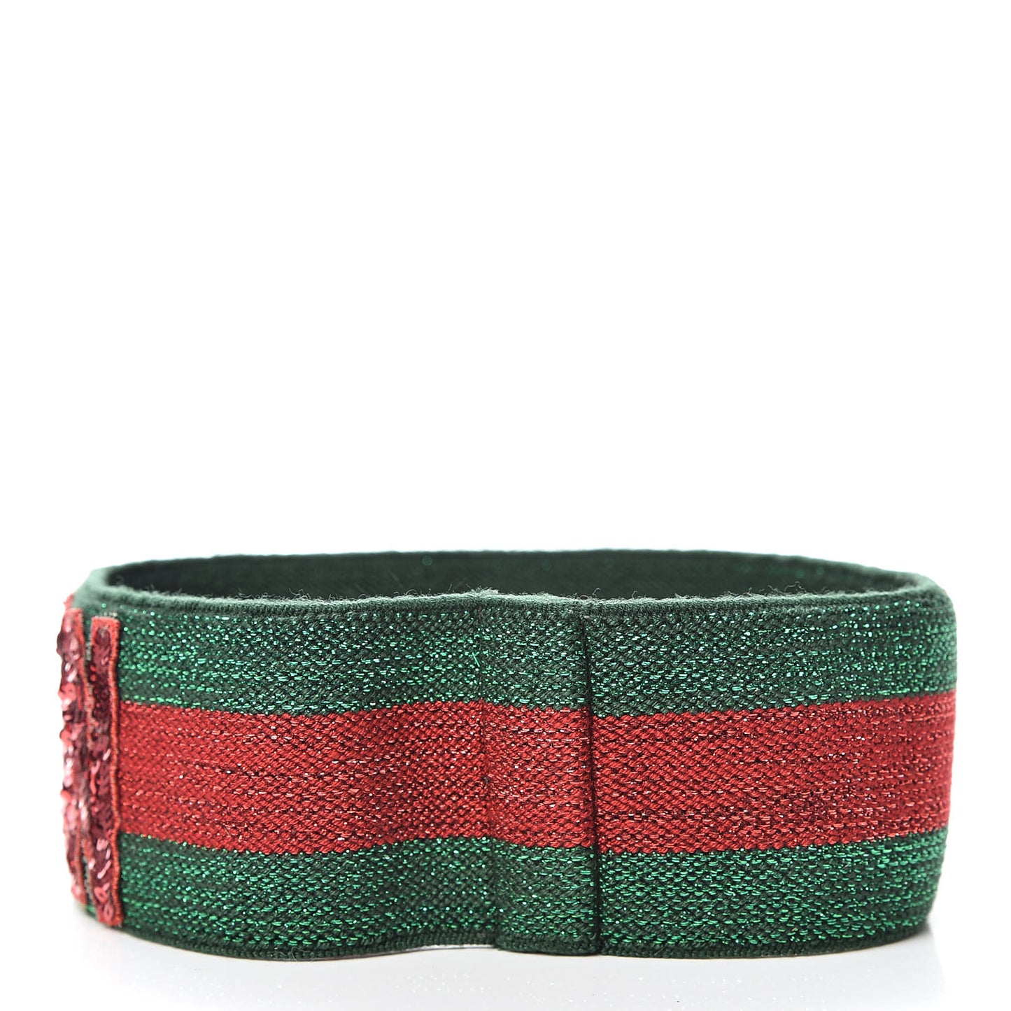 Sequin Headband Red Green