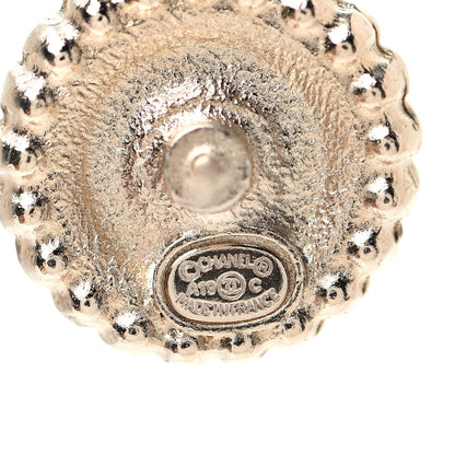 Chanel Pearl CC La Pausa Studded Earrings Gold 4 of 4