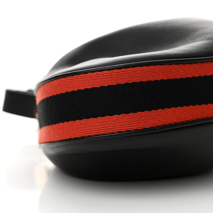 Gucci Aria Calfskin Web Small Attache Shoulder Bag Black 9 of 10