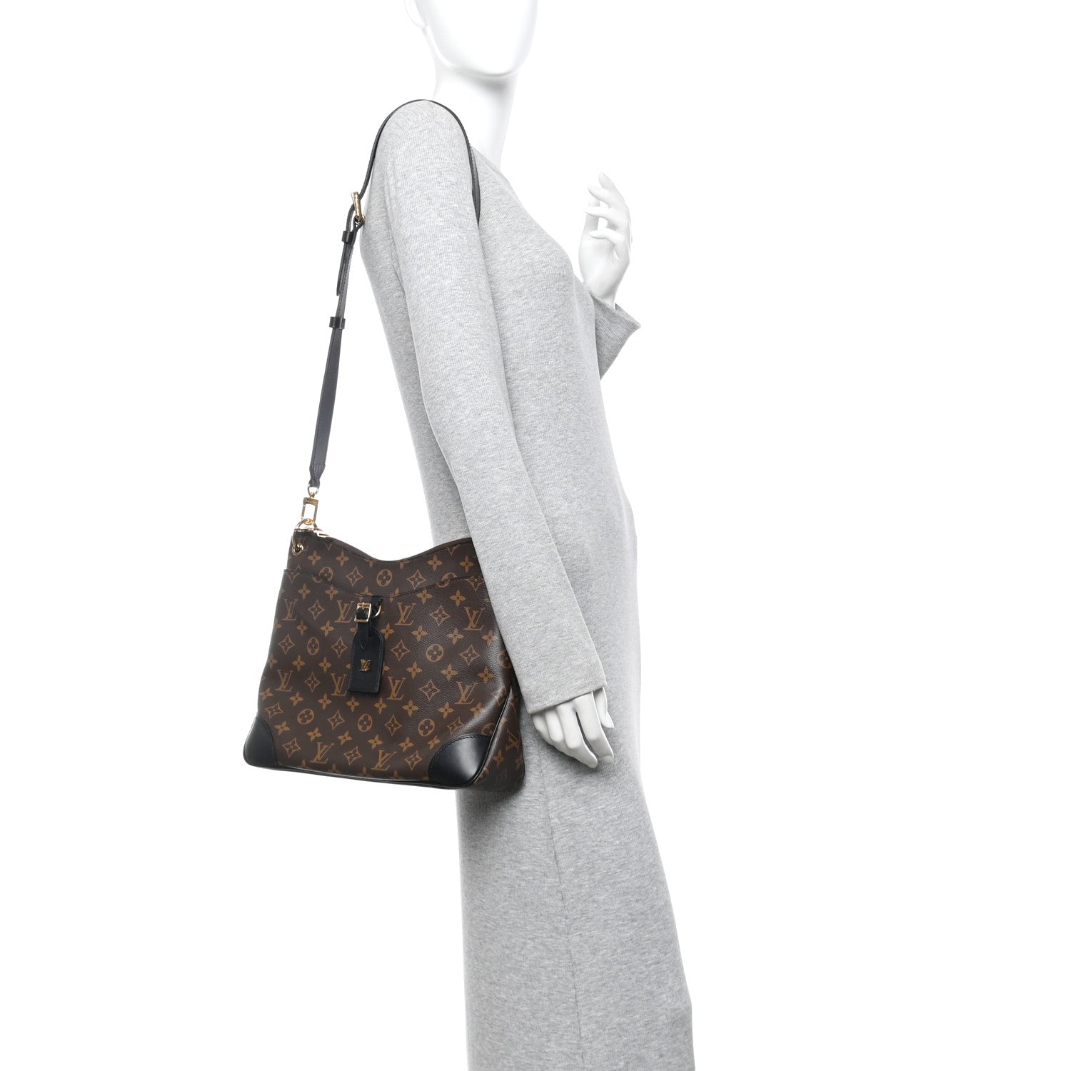 Louis Vuitton Monogram Odeon MM Black 2 of 9