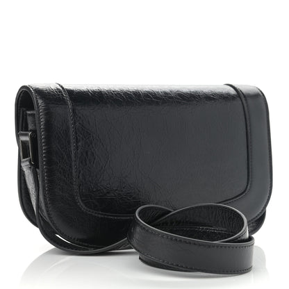 Valentino Garavani Brushed Calfskin Supervee Shoulder Bag Black 3 of 9
