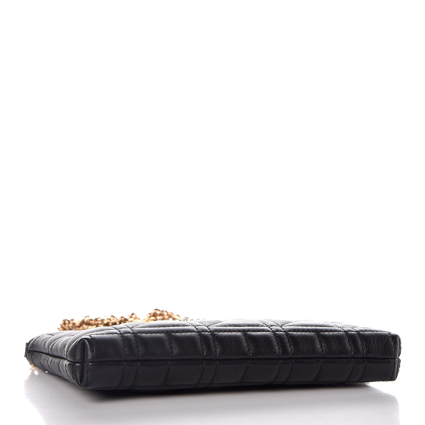 Calfskin Matelasse Mini Pearly GG Marmont Chain Bag Black