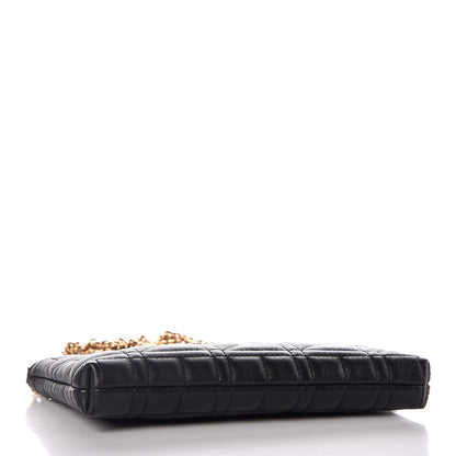 Gucci Calfskin Matelasse Mini Pearly GG Marmont Chain Bag Black 4 of 9