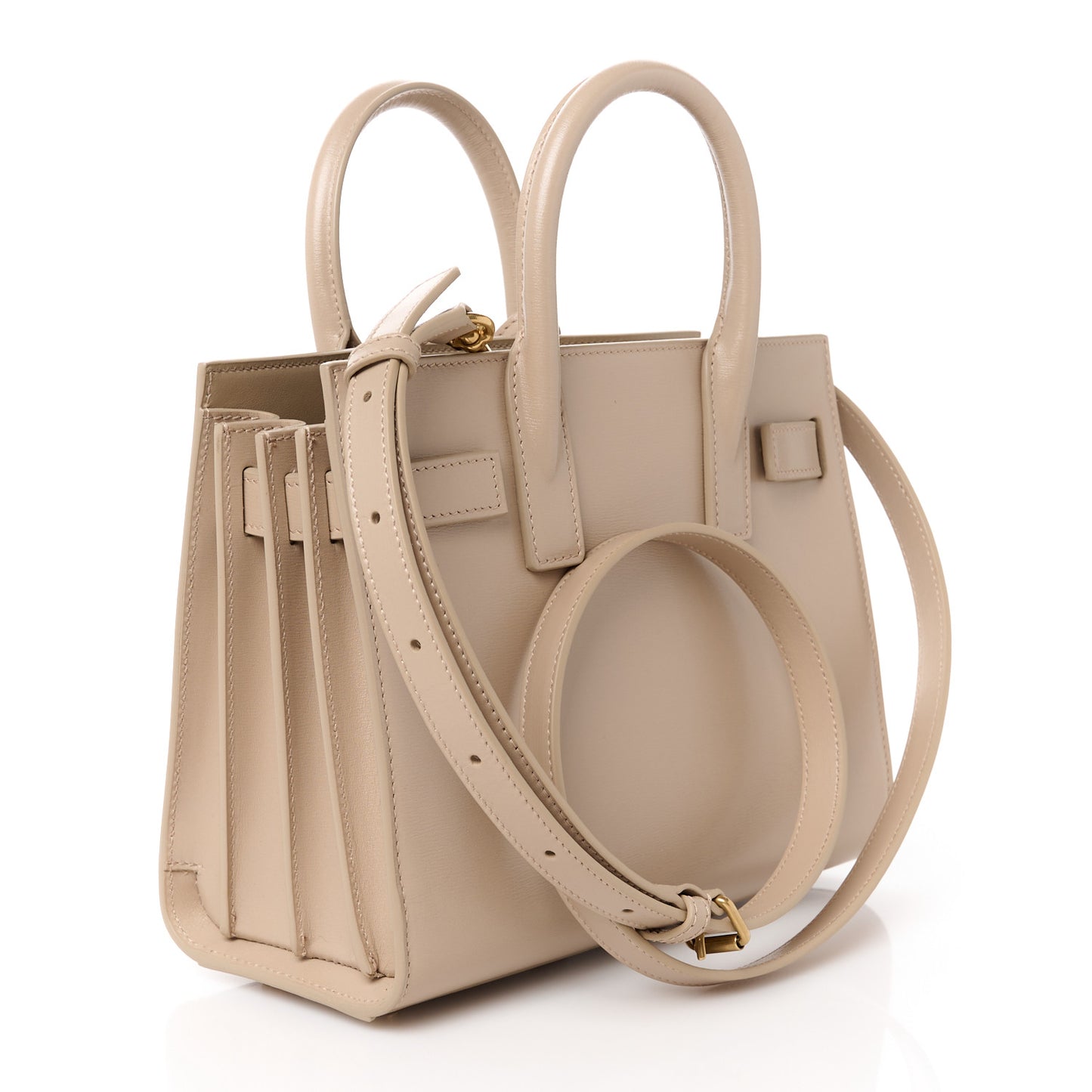 Smooth Calfskin Nano Sac de Jour Dark Beige